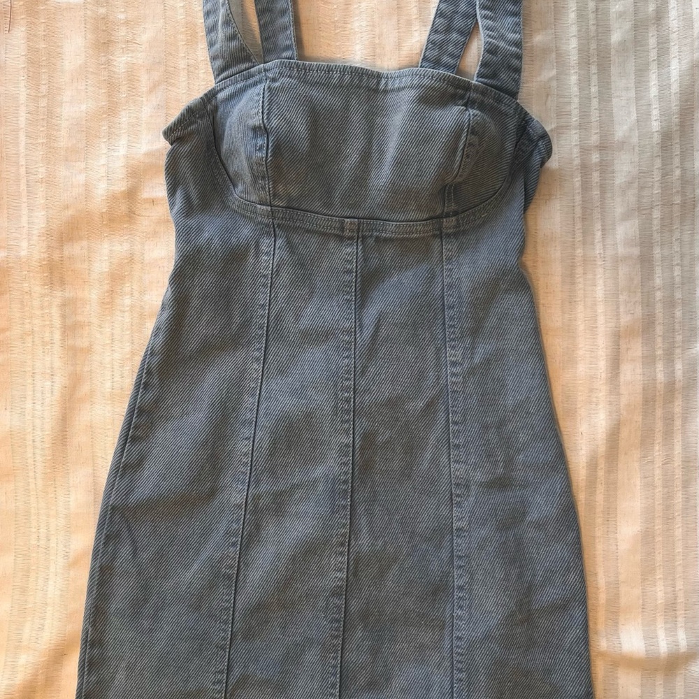 Urbana Outfitters Blue Gray Denim Dress